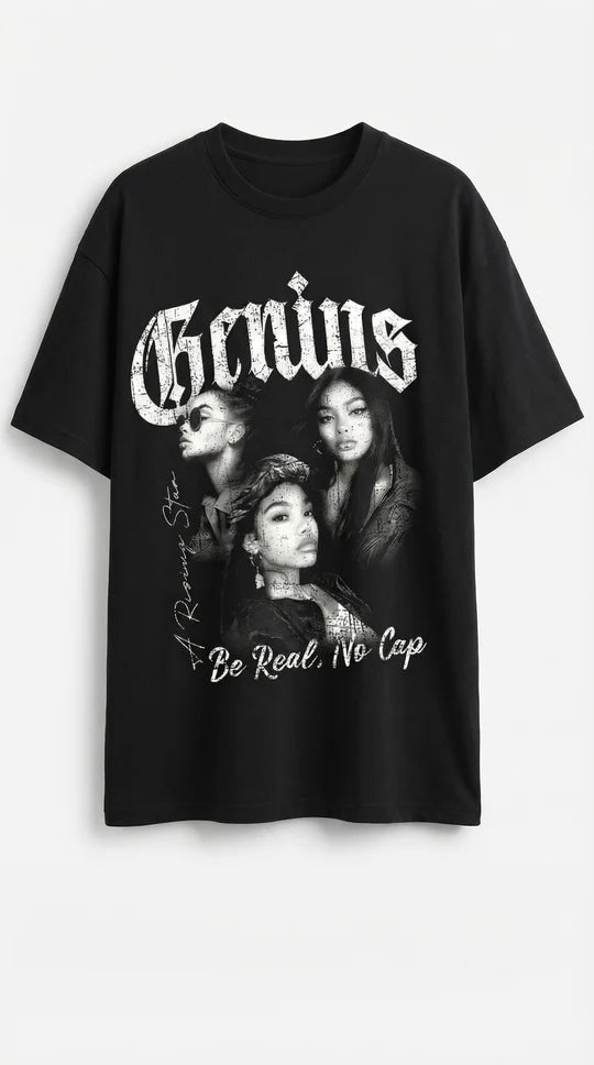 Camiseta Oversize 'Jessamine' con Diseño Gráfico