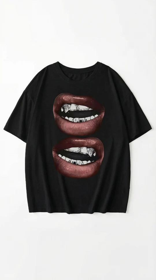 Camiseta Oversize 'Natalia' con Diseño Gráfico