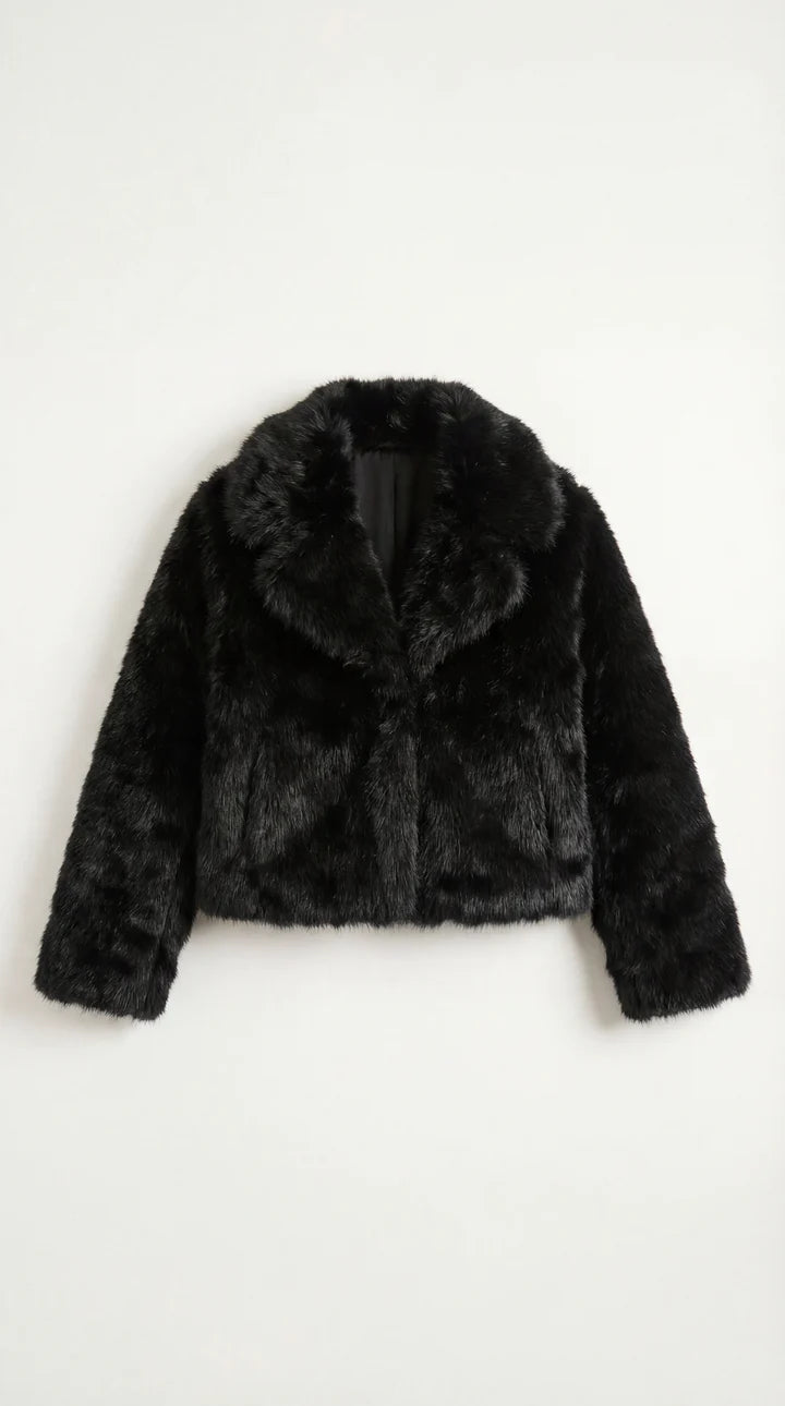 Chaqueta Debra de Piel Sintética Negra
