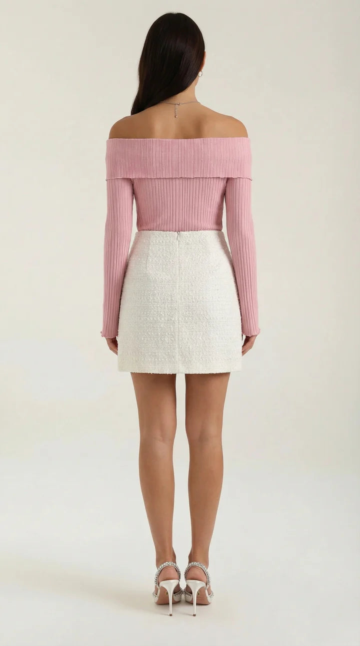 Falda Isla Blanca - Falda elegante para mujer