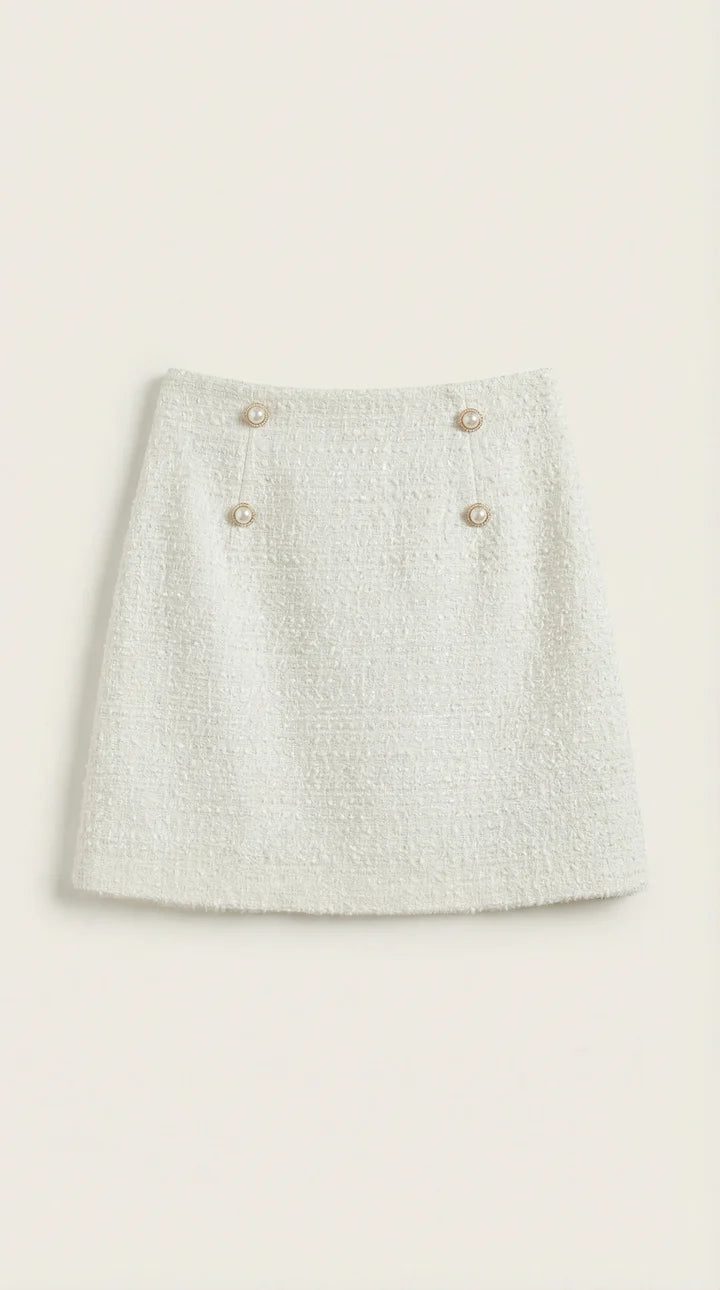 Falda Isla Blanca - Falda elegante para mujer
