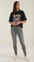 Justine Camiseta Gráfica Oversize