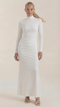 Maxi Vestido Krista de Cuello Alto