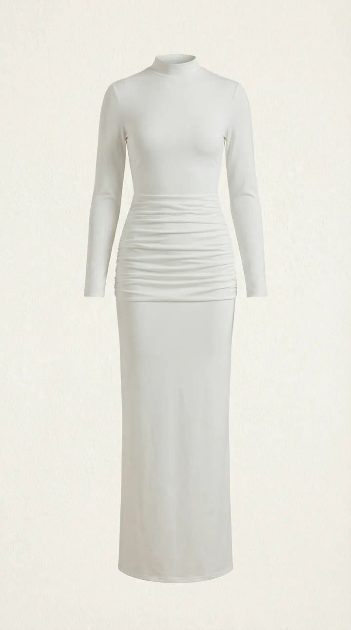 Maxi Vestido Krista de Cuello Alto