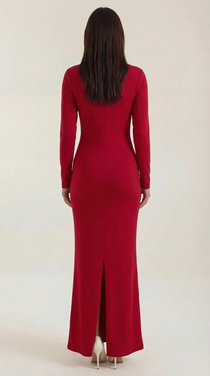 Roberta Langarm Bodycon Maxikleid