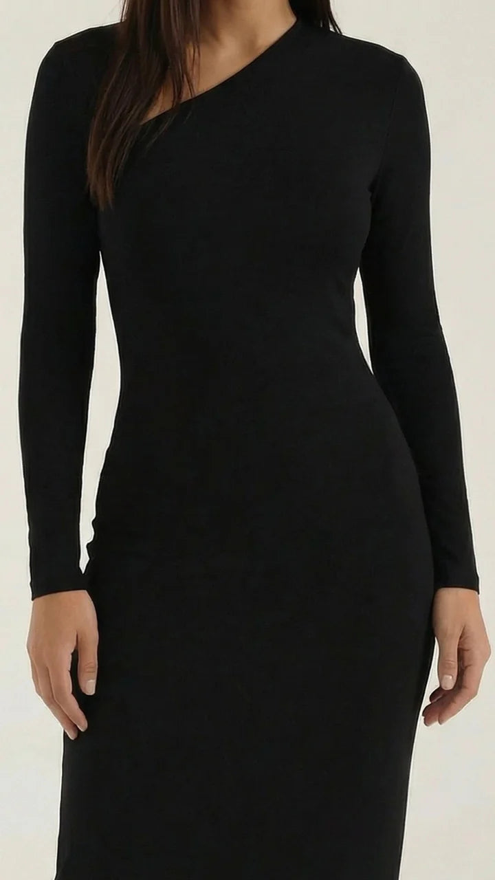 Roberta Langarm Bodycon Maxikleid