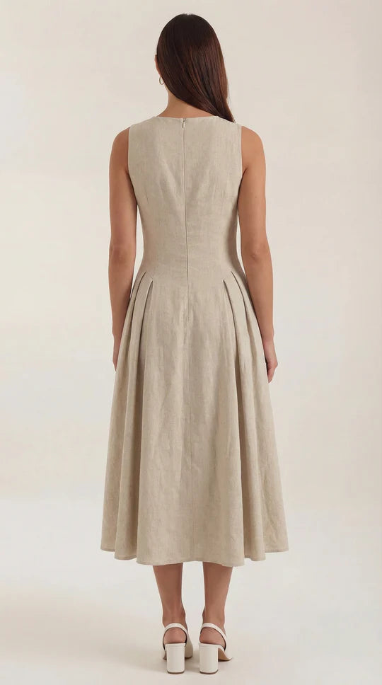 Vestido Midi Nancy con Detalle Cut-out