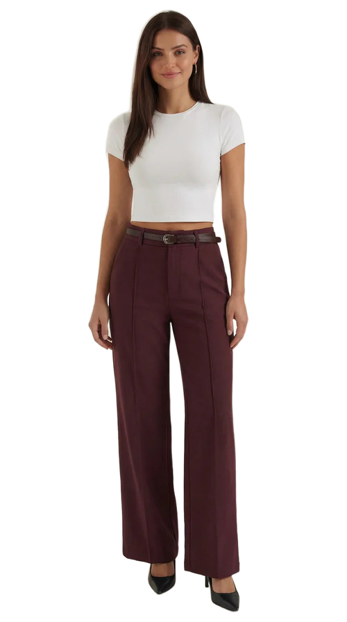 Bertha Pantalones Amplios de Tela