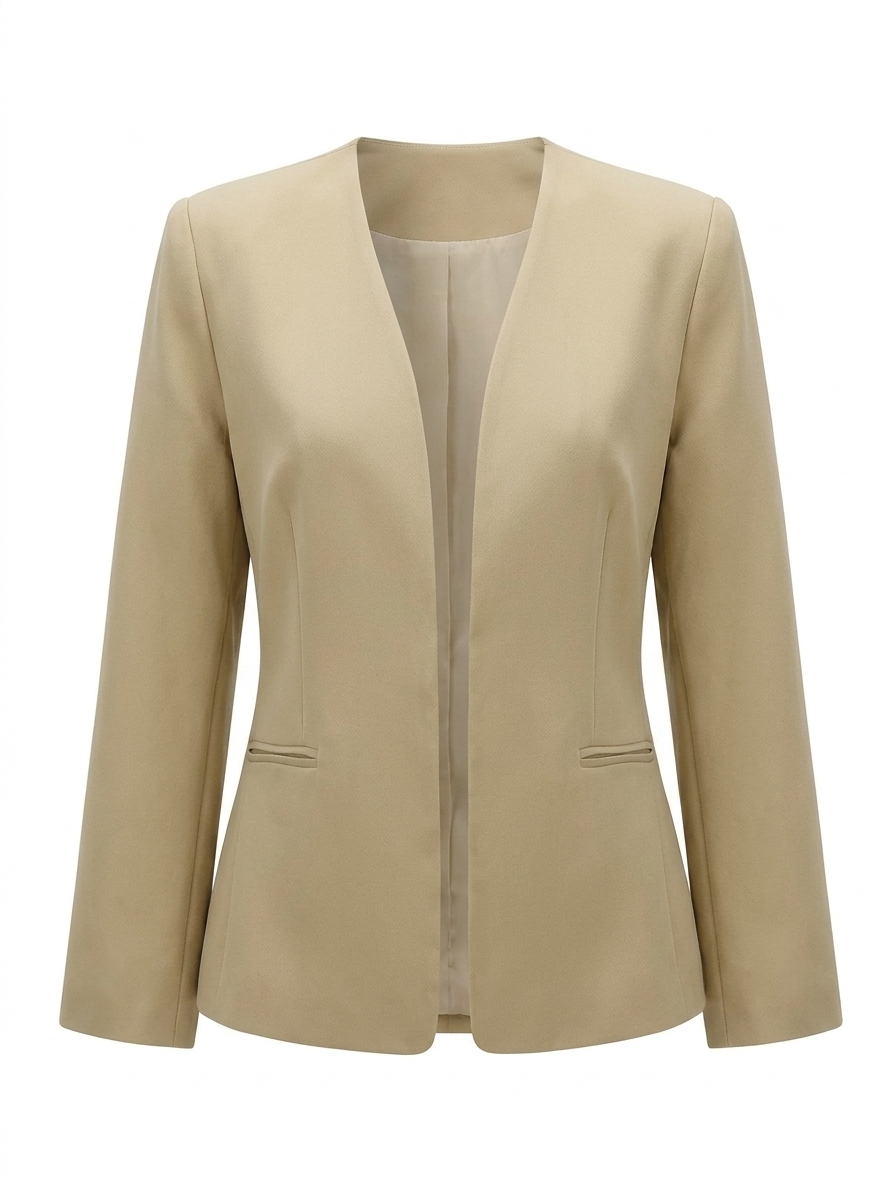 Chaqueta recta con hombreras