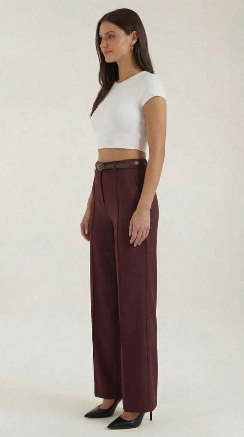 Bertha Pantalones Amplios de Tela