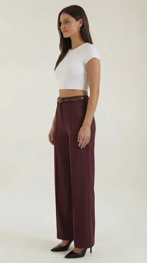 Bertha Pantalones Amplios de Tela