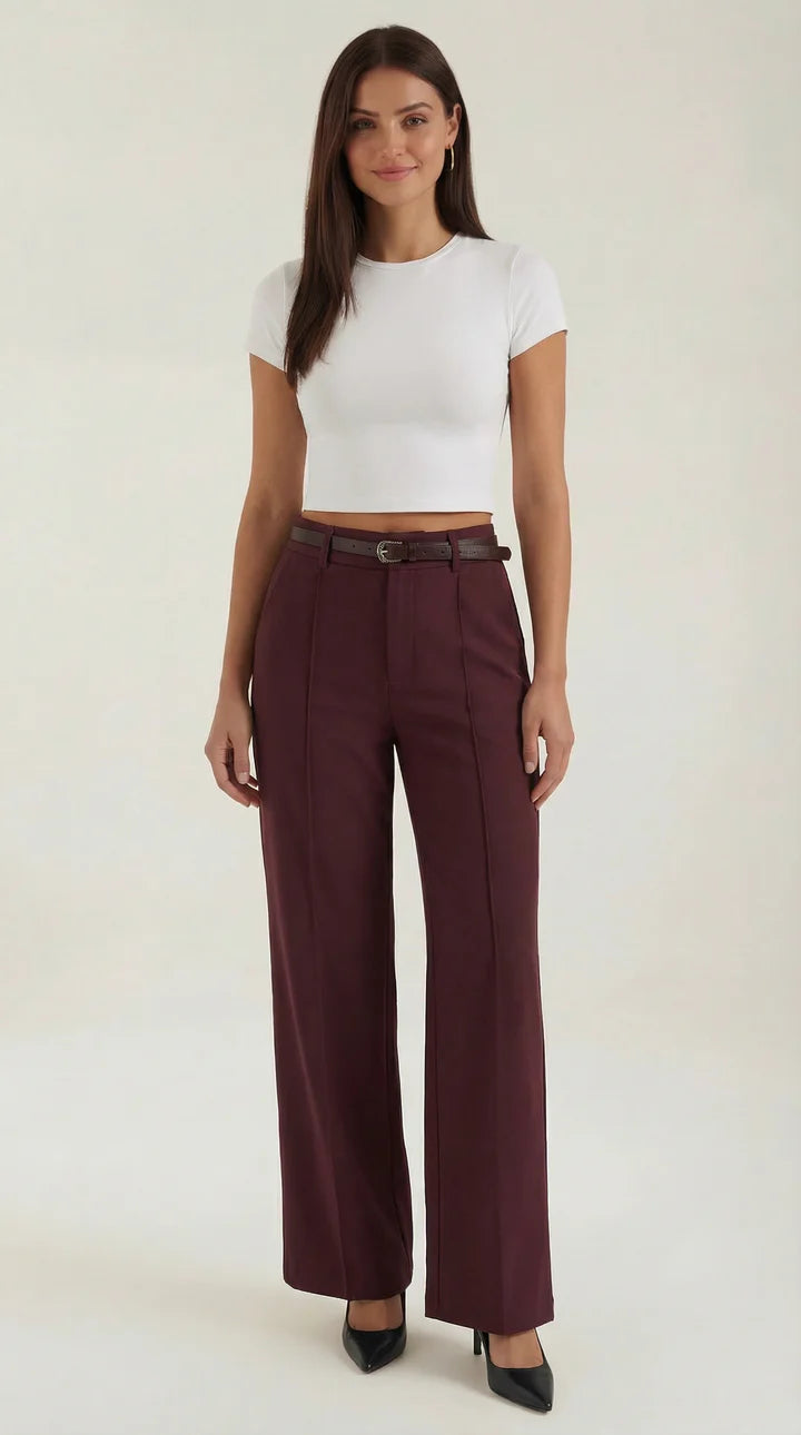 Bertha Pantalones Amplios de Tela