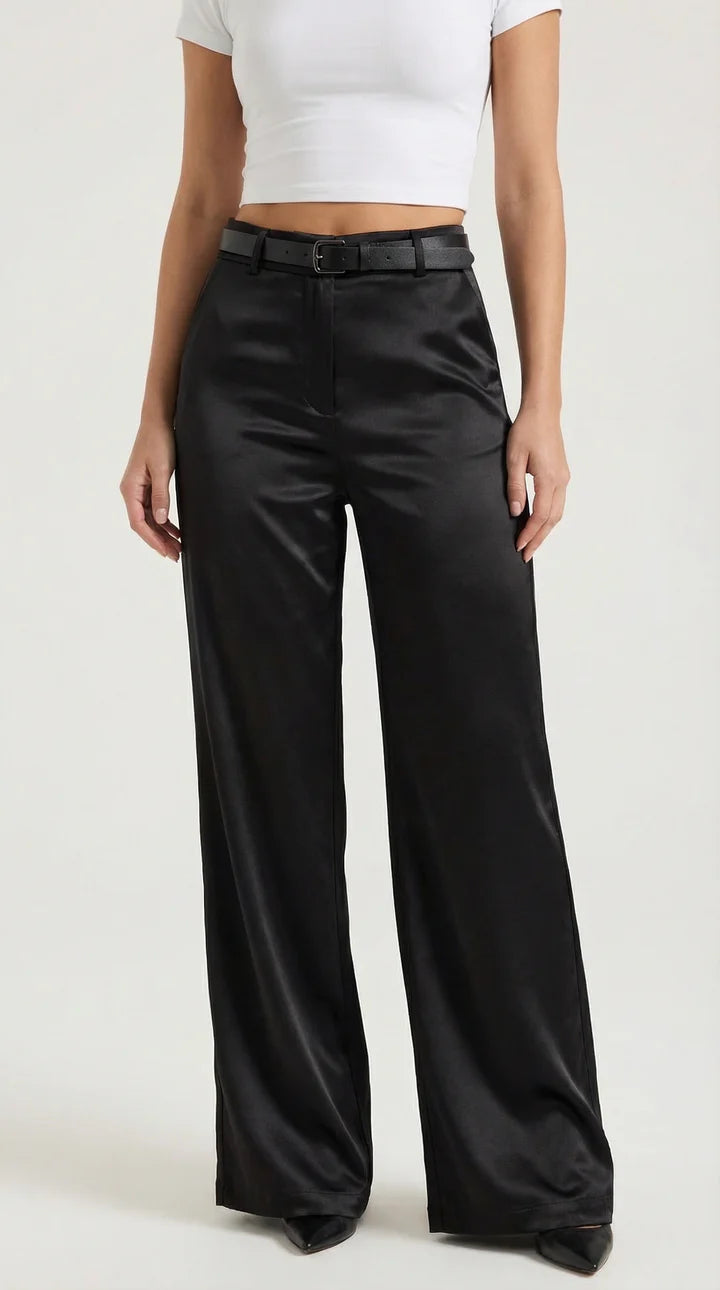 Bertha Pantalones Amplios de Tela