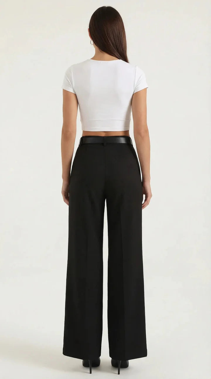 Bertha Pantalones Amplios de Tela