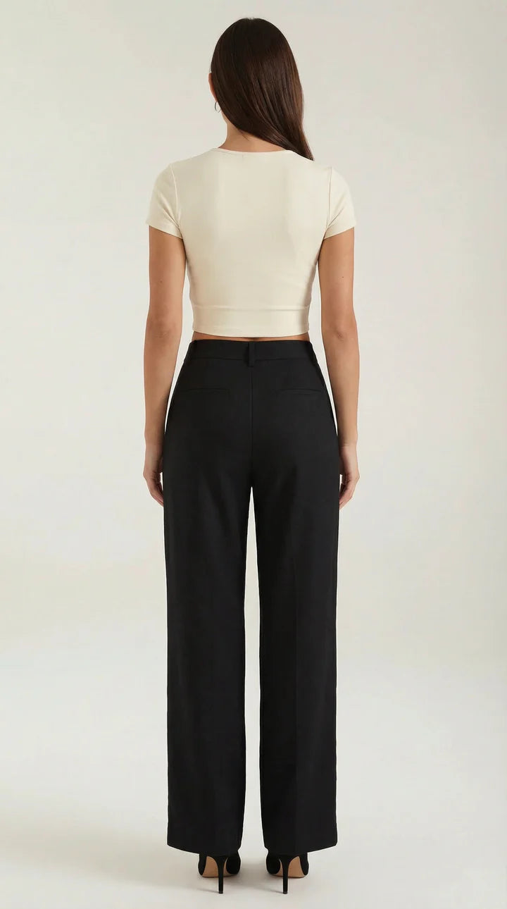 Pantalon Plisado Recto Dorothy