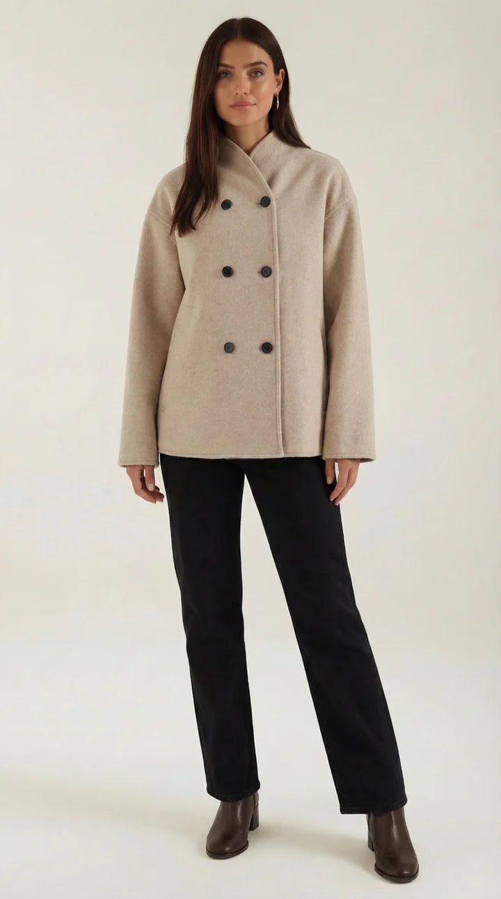 Chaqueta Oversized 'Pamela' con Cierre de Botones